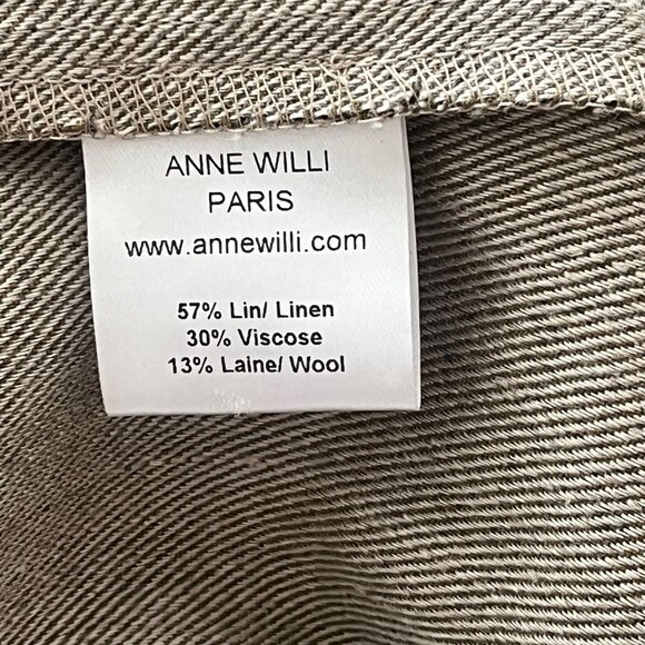 ANNE WILLI PARIS Linen/Wool Blend Tunic Dress Size 4 - Picture 8 of 10